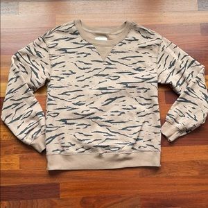 NWOT Abercrombie Zebra Soft AF Sweatshirt Small